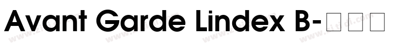 Avant Garde Lindex B字体转换